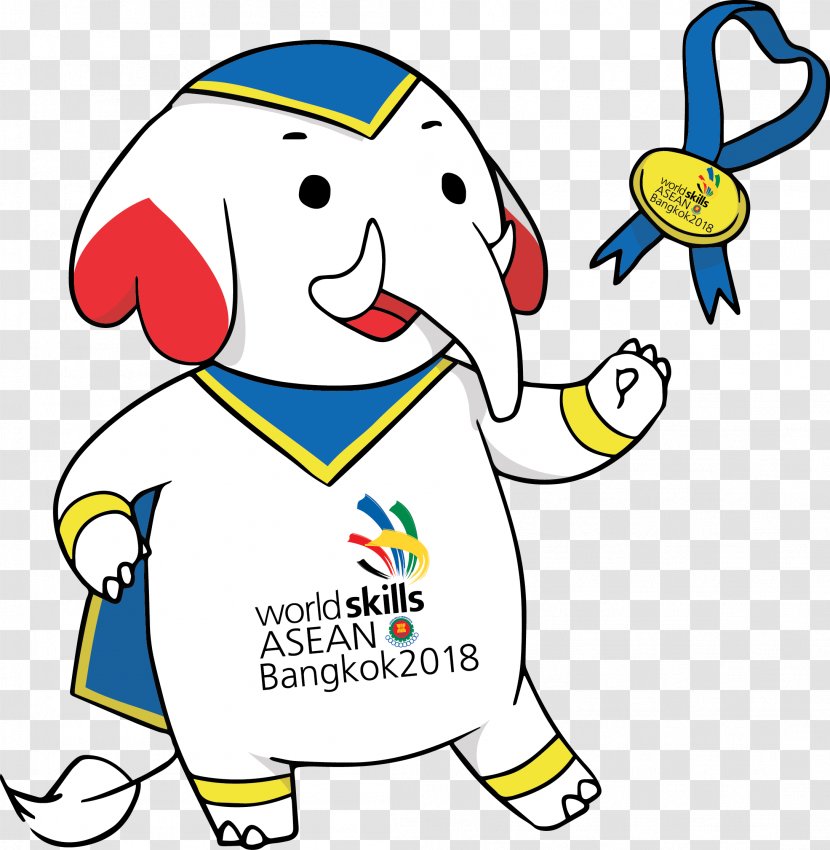 WorldSkills Association Of Southeast Asian Nations 0 Bangkok - Mascot - Asean Map Transparent PNG
