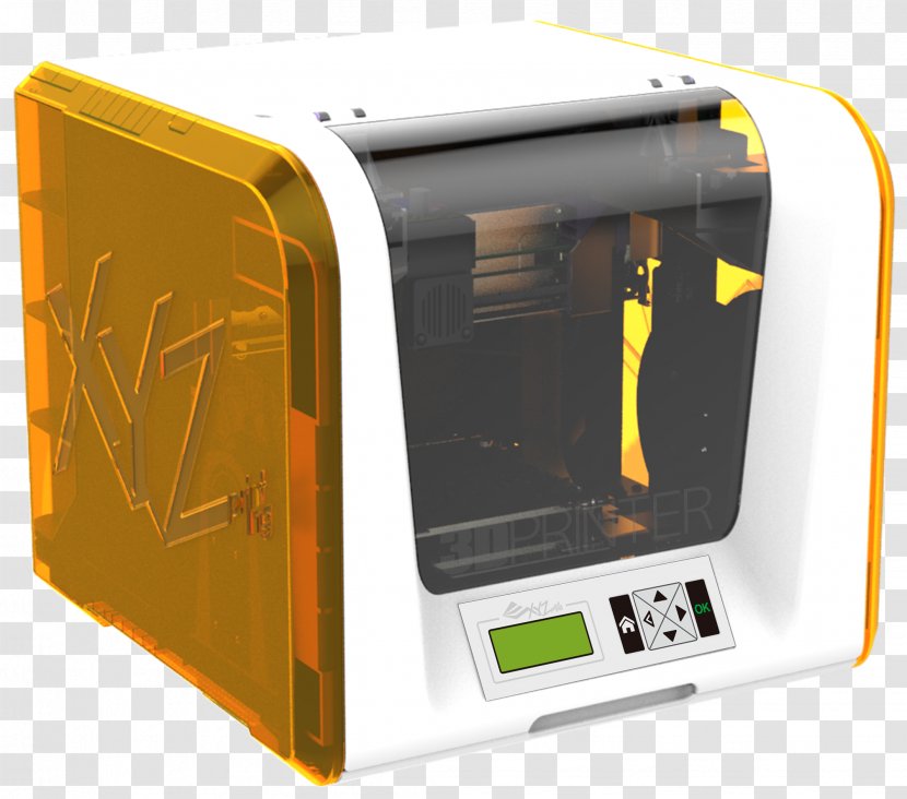3D Printing Printer Paper Computer Graphics - Electronic Device - Yellow Transparent PNG