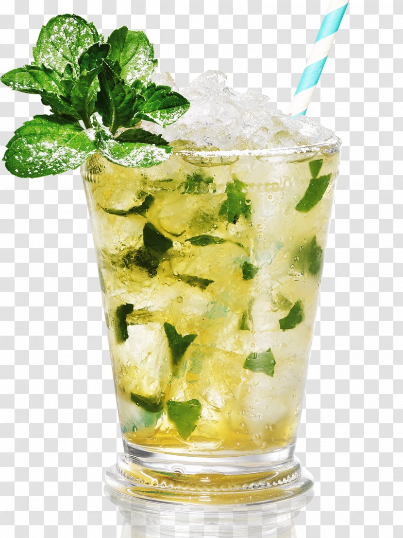 Mint Julep Whiskey Cocktail Mojito Rickey - Lemon Juice Transparent PNG