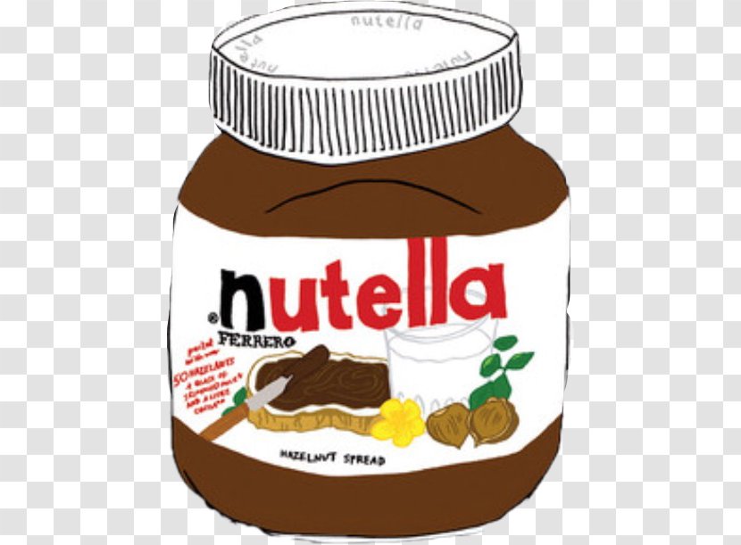 Chocolate Spread Nutella Jar Pancake Transparent Png