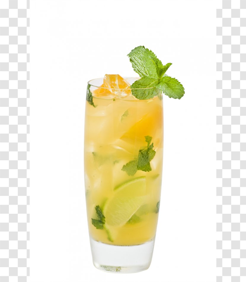 Mojito Cocktail Garnish Aguas Frescas Mai Tai Mint Julep - Non Alcoholic Beverage Transparent PNG