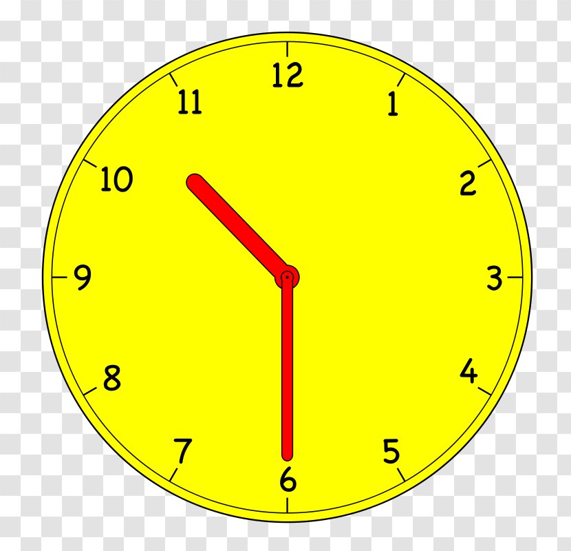 Clip Art Digital Clock Openclipart Alarm Clocks - Yellow Transparent PNG