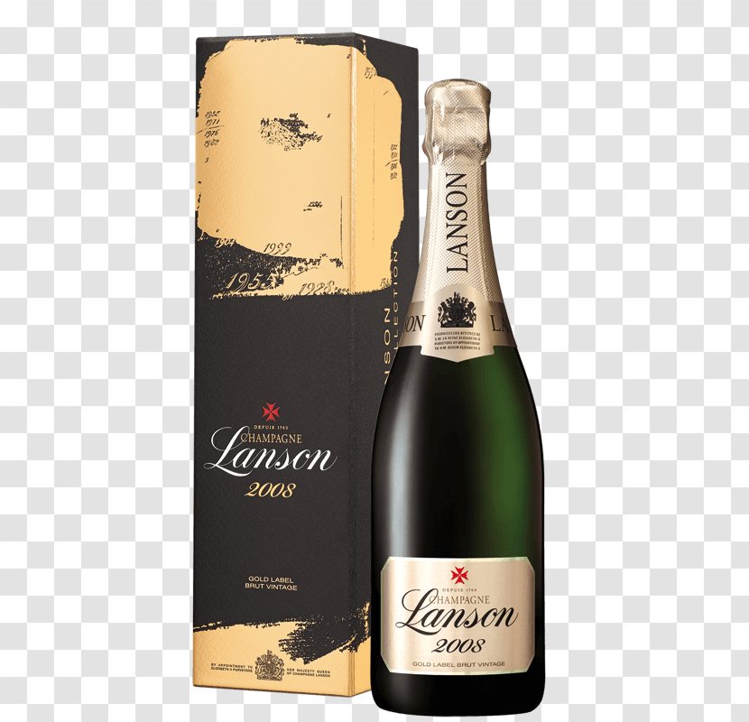 Champagne Sparkling Wine Pinot Noir Chardonnay - Grand Cru - Gold Transparent PNG