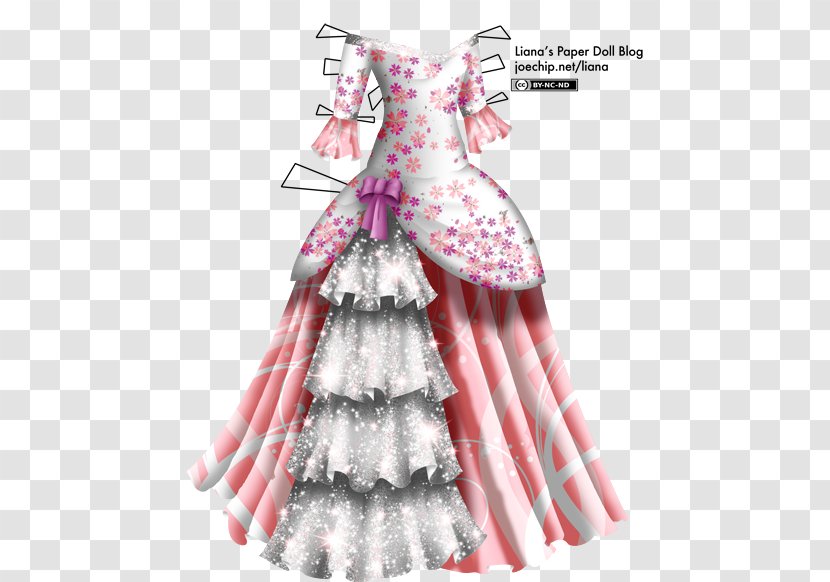 Shoulder Dress Gown Pink M Dance - Skirt Transparent PNG