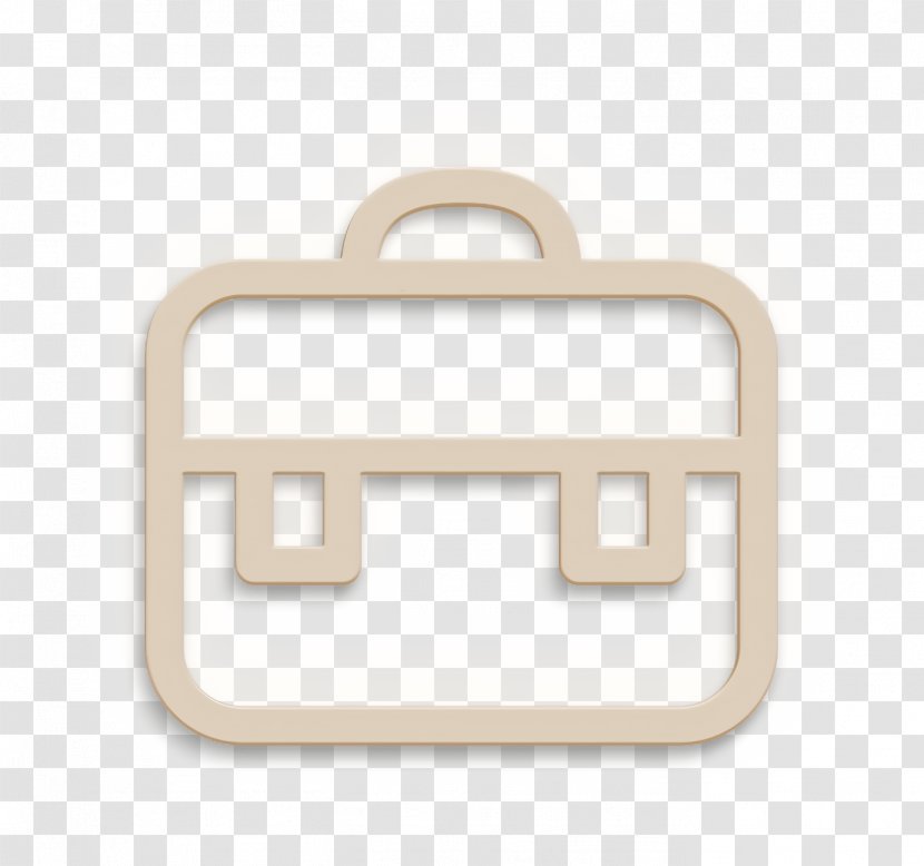 Bag Icon Briefcase Business - Portfolio - Rectangle Metal Transparent PNG
