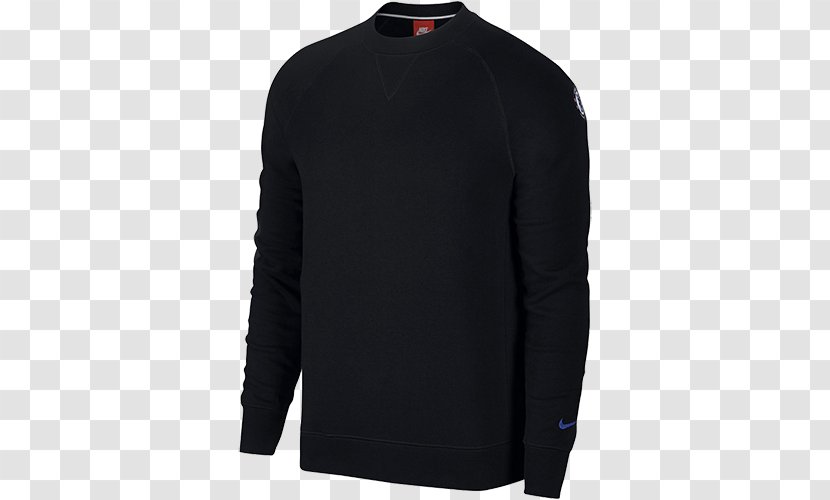 Hoodie T-shirt Sweater Nike Jacket - Black Transparent PNG