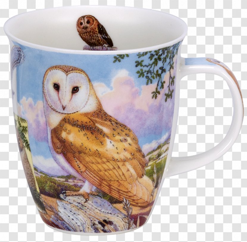 Owl Bird Coffee Cup Mug Porcelain - Drinkware - Mugs Transparent PNG