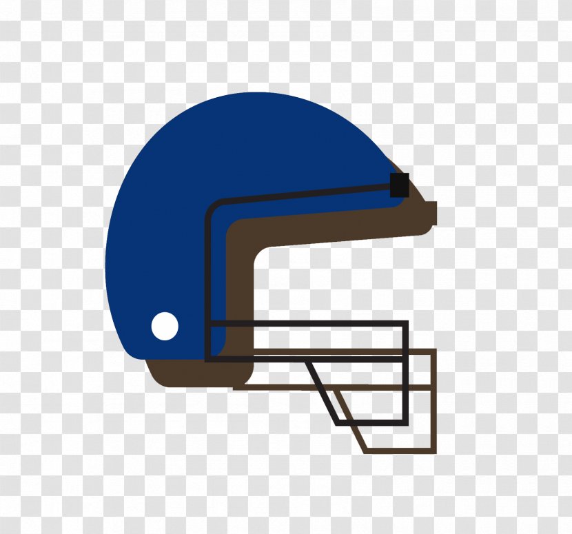 Football Helmet American Rugby - Blue - Creative Helmets Transparent PNG