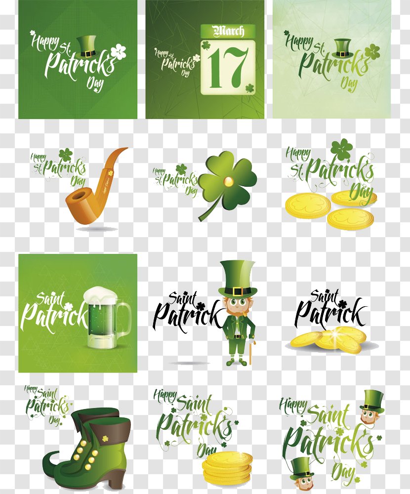 Ireland Saint Patricks Day Poster Festival - Plant - St. Patrick's WordArt Image Transparent PNG