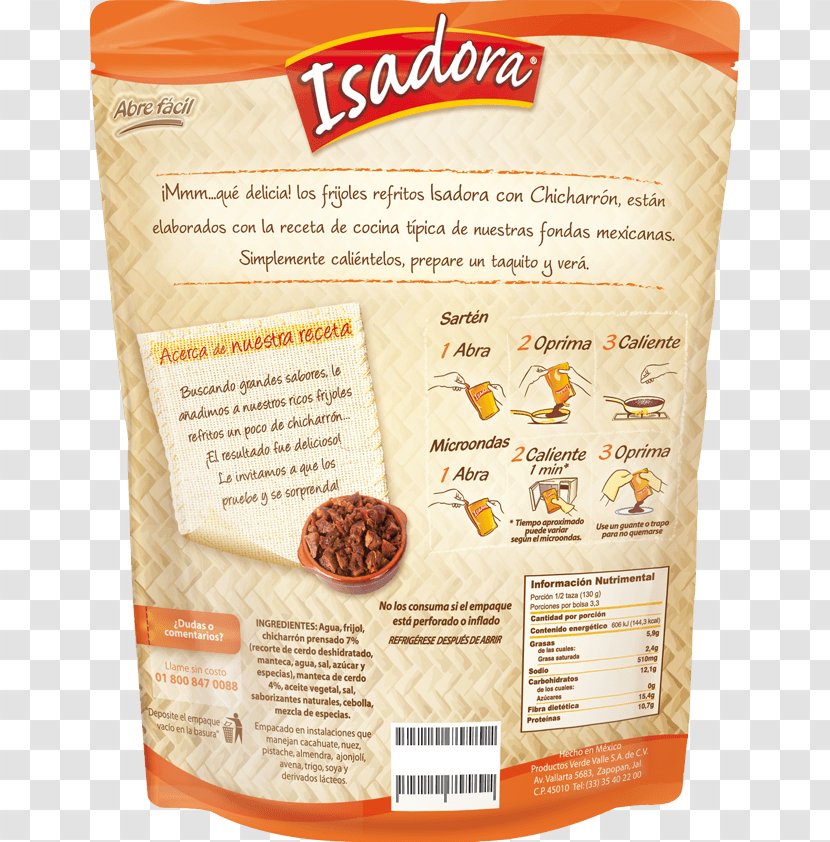Refried Beans Commodity Ingredient Flavor - Chicharron Transparent PNG