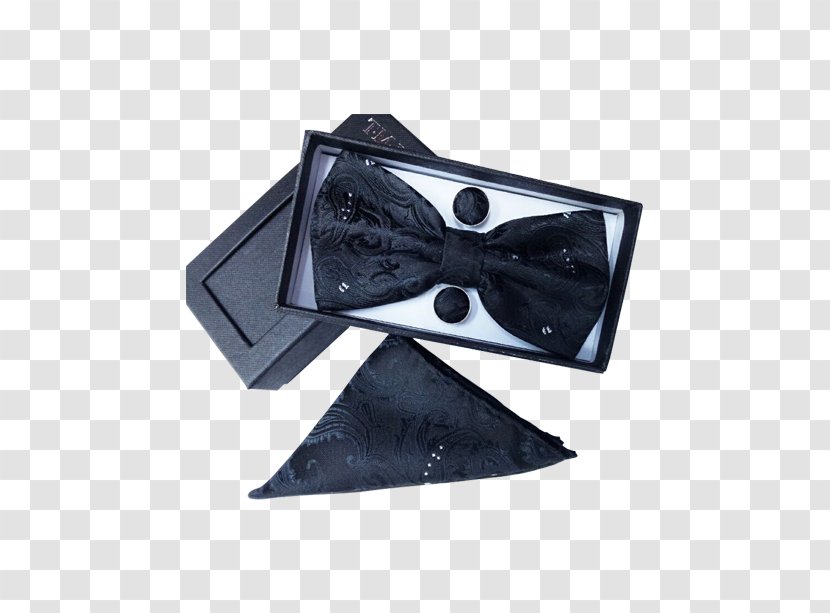 Bow Tie Necktie Einstecktuch Handkerchief Clothing Accessories - Black Transparent PNG