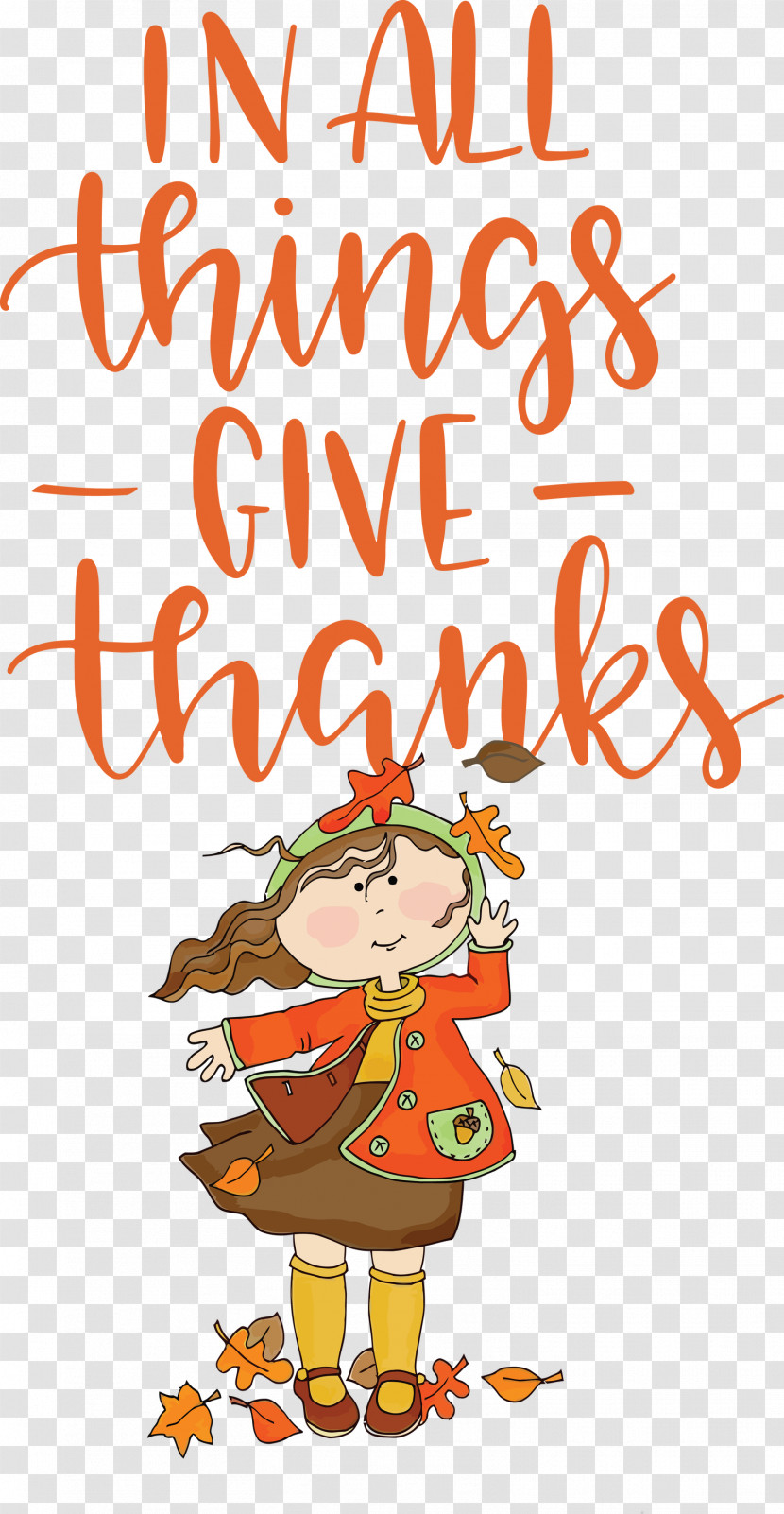 Give Thanks Thanksgiving Autumn Transparent PNG