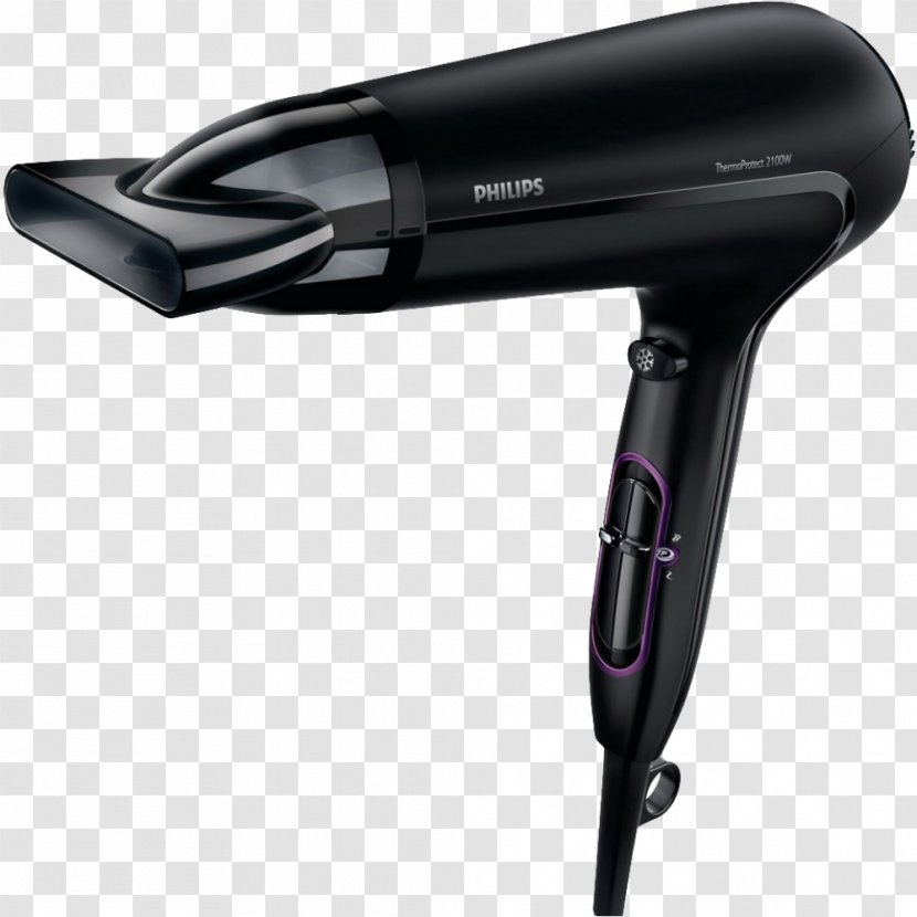 Hairdryer Philips ThermoProtect Hair Dryer Dryers HP 8232/00 Care Collection Hardware/Electronic BHD - Home Appliance Transparent PNG
