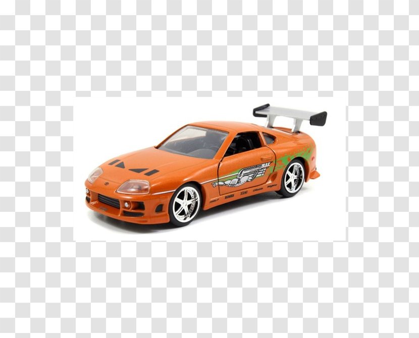 1995 Toyota Supra Car Slap Jack Die-cast Toy Transparent PNG
