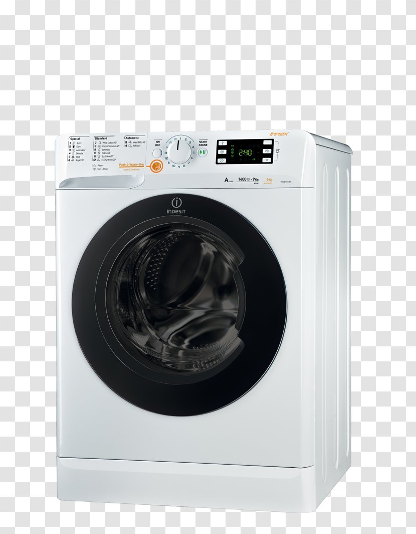 Combo Washer Dryer Washing Machines Clothes Indesit Co. Home Appliance - Major - Machine Transparent PNG