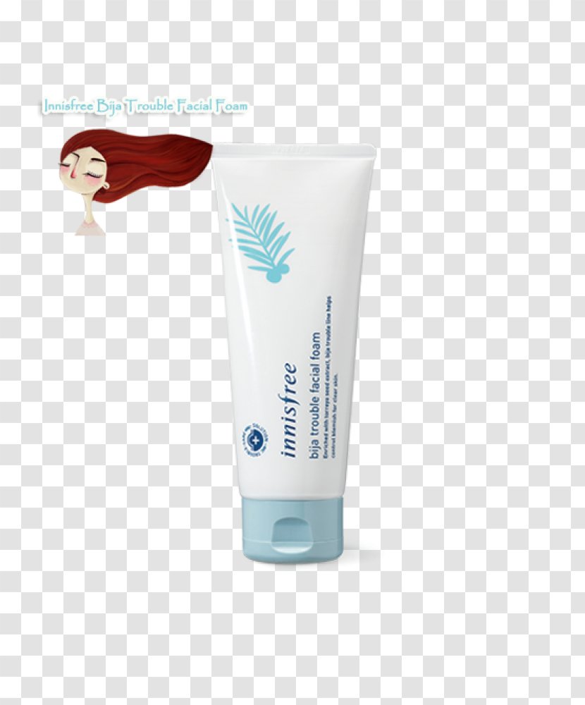 Cream Lotion Innisfree Bija Trouble Facial Foam Milliliter Gel Transparent PNG