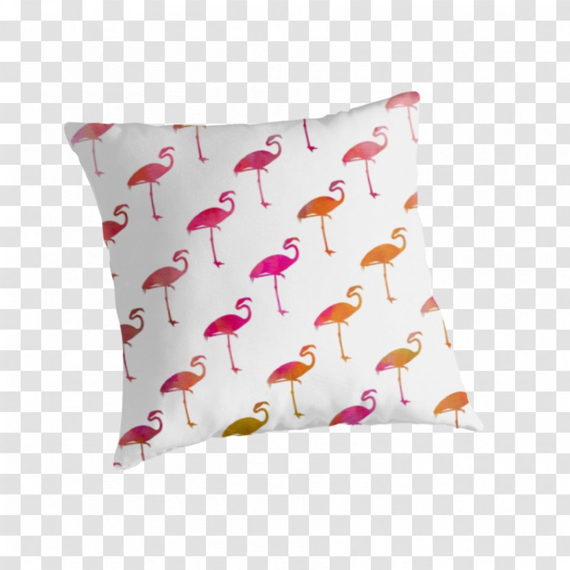 Throw Pillows Cushion Pink Map - Baby Flamingo Transparent PNG
