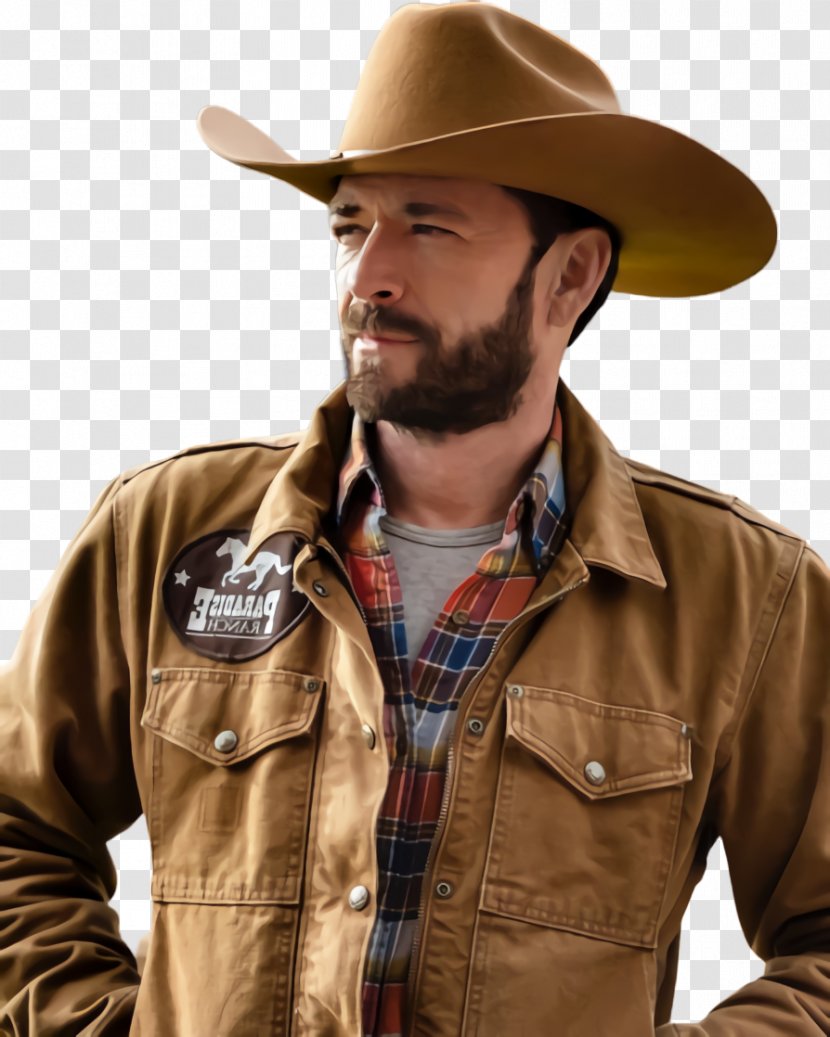 Cowboy Hat Fedora Beard - Jacket Transparent PNG