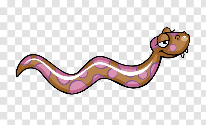 Snake Reptile Cartoon Clip Art - Flower - Pink Snakes Transparent PNG