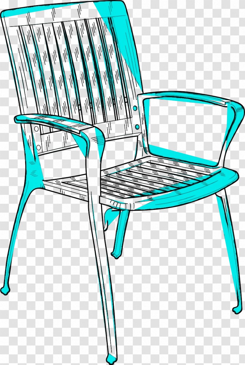 Chair Furniture Outdoor Line Transparent PNG