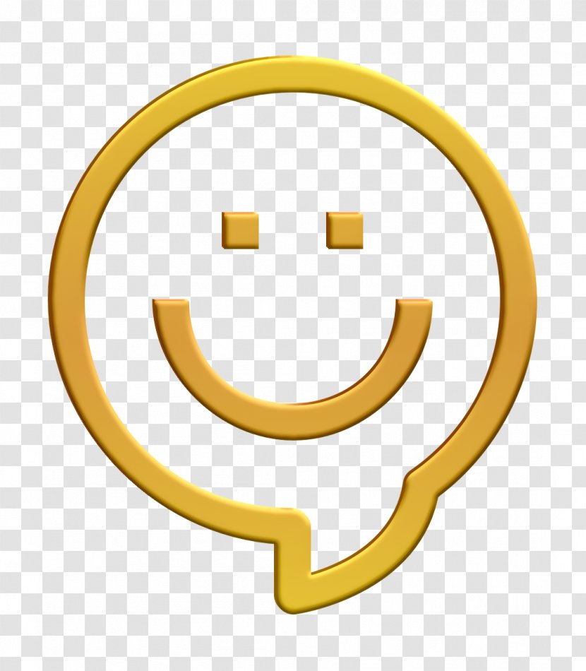 Bubble Icon Communication Conversation - Emoticon - Symbol Yellow Transparent PNG