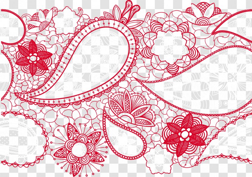 Vector Lace Pattern - Cartoon - Frame Transparent PNG