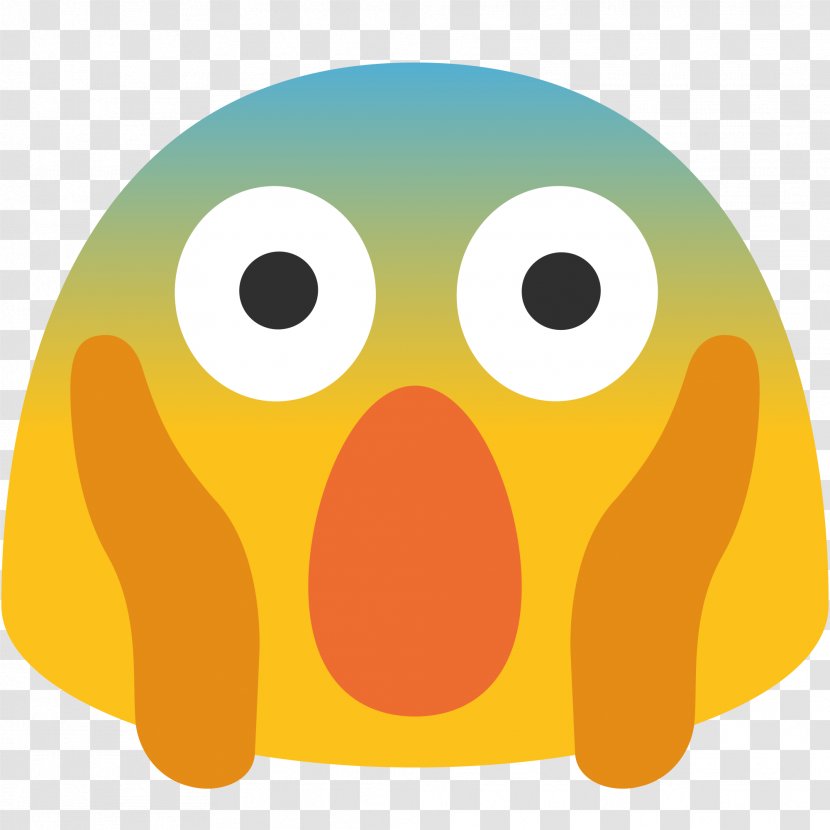 Emojipedia Fear Screaming Clip Art - Nose - Emoji Face Transparent PNG