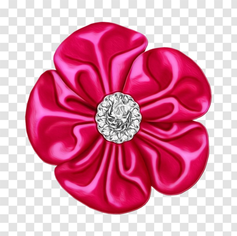 Pink Flower Cartoon - Red - Perennial Plant Hair Accessory Transparent PNG