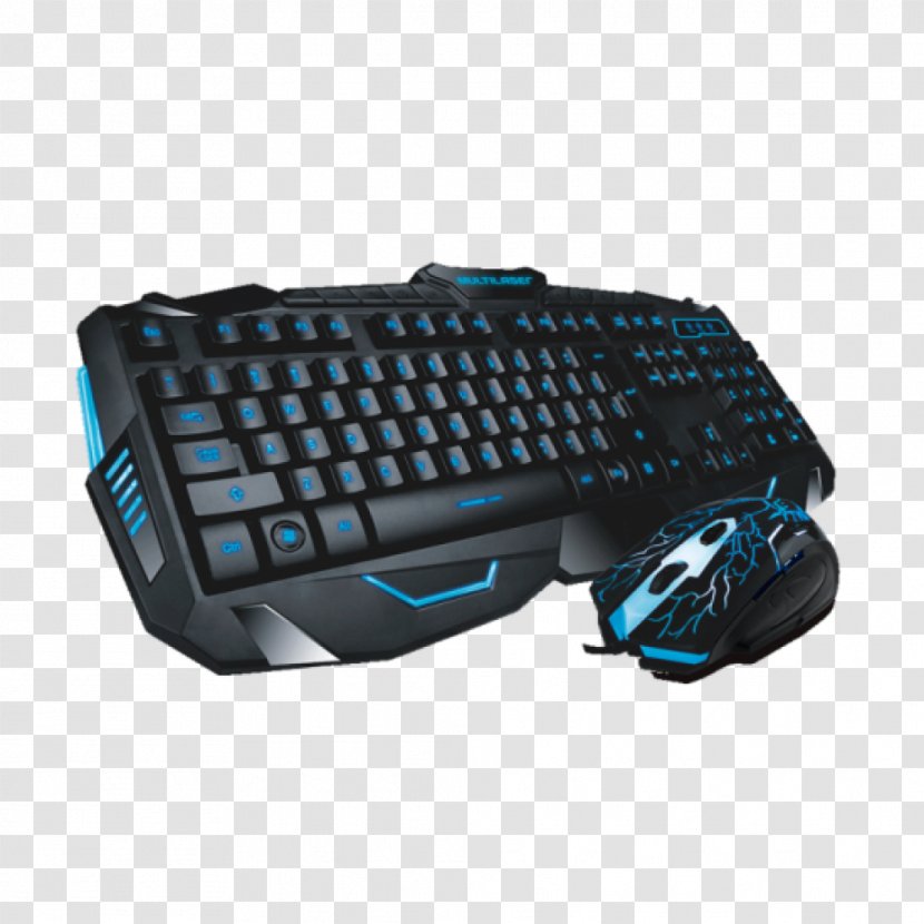 Computer Keyboard Mouse Multilaser Profissional Warrior Gamer TC167 - Electronic Device Transparent PNG