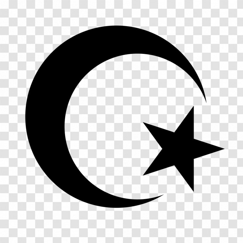 Star And Crescent Symbols Of Islam - Headstone Transparent PNG