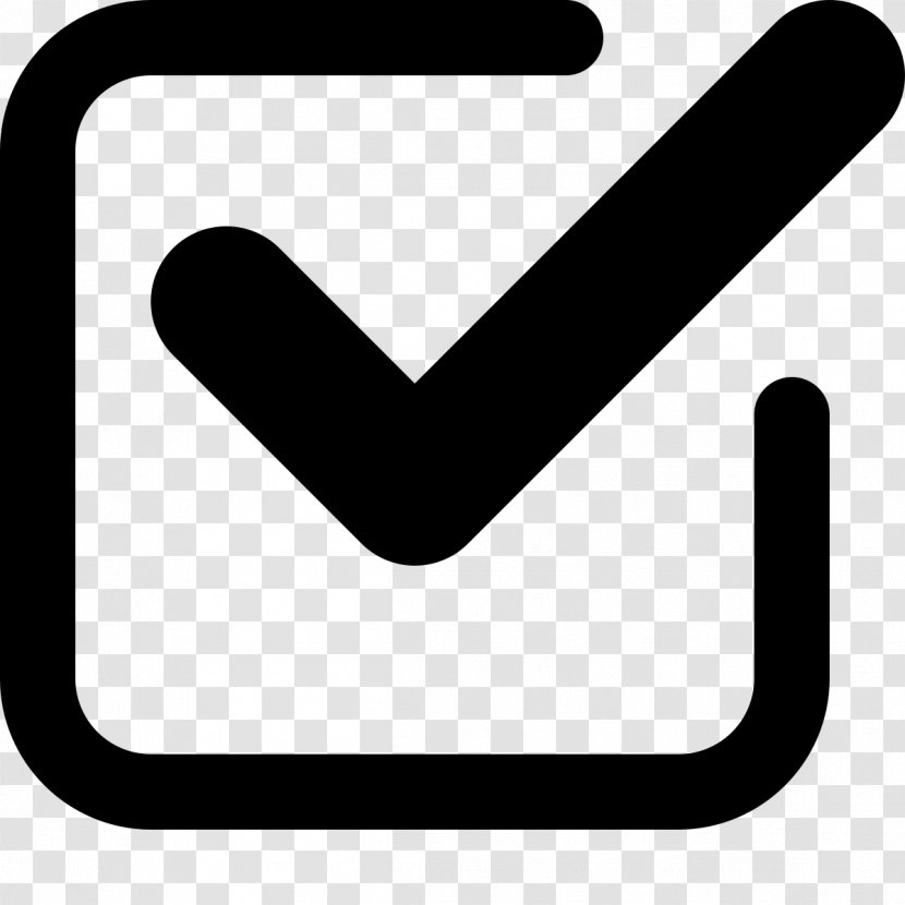 Checkbox - Text - Free Check Mark Symbol Transparent PNG