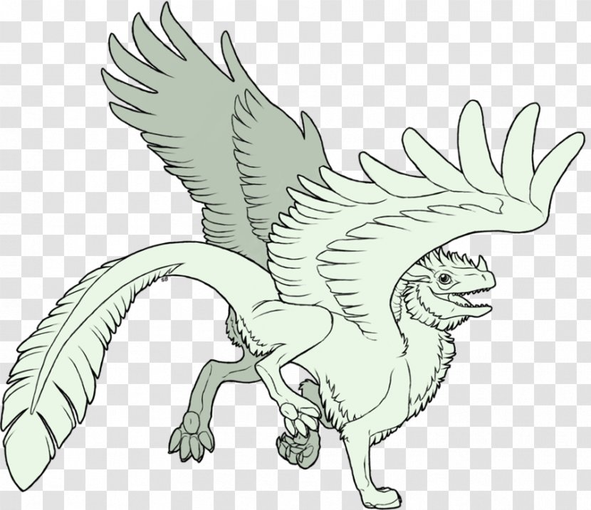 Line Art Griffin Sketch - Chicken As Food - Organism Transparent PNG