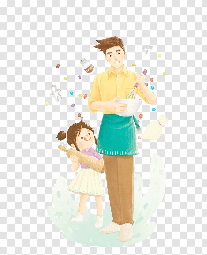 Illustrator Father Illustration - Tree - Daddy Is A Cookie Transparent PNG