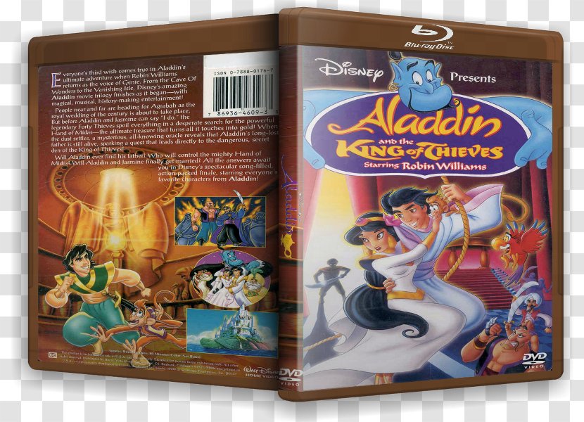 VHS Disney's Aladdin And The King Of Thieves Clamshell Recreation Transparent PNG
