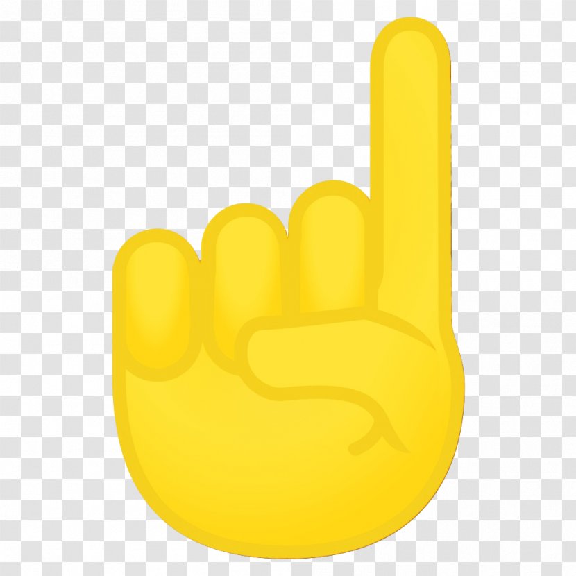 Yellow Background - Hand - Thumb Gesture Transparent PNG