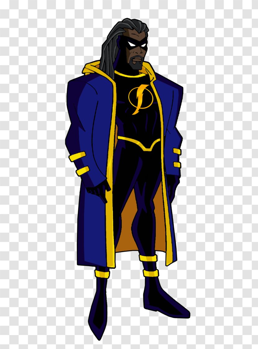 Static Superhero DC Animated Universe Cartoon Justice League - Costume Design - Shock Transparent PNG
