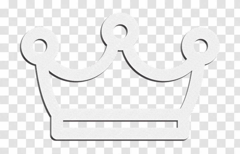 Crown Icon Fairytale - Blackandwhite - Logo Transparent PNG