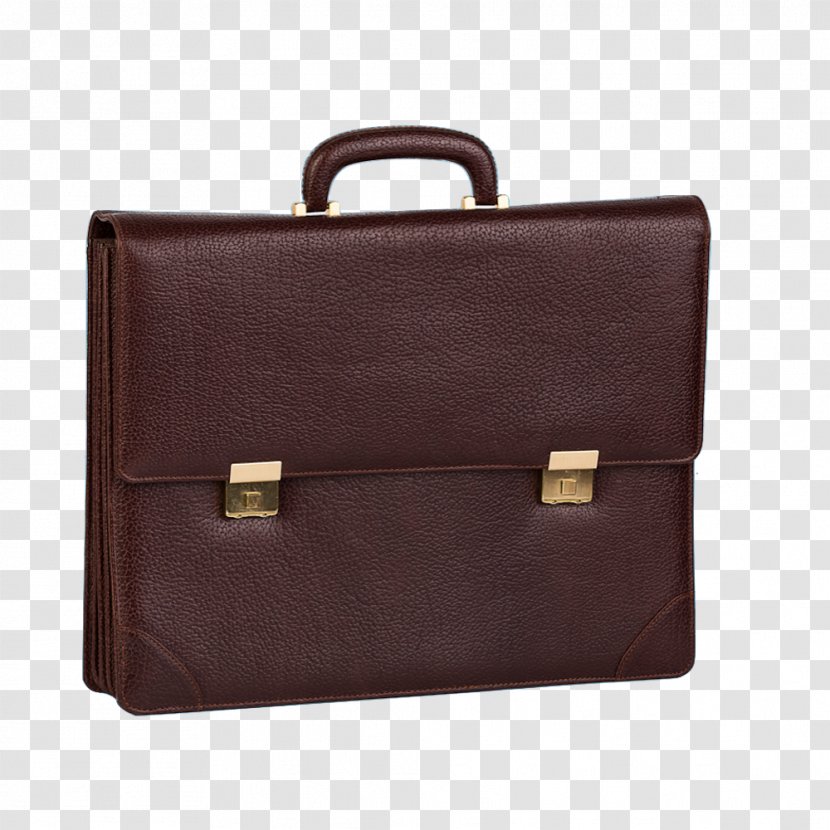 Briefcase Leather Attaché Handbag - Cartera Transparent PNG