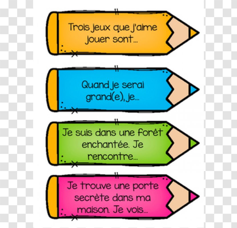 Clip Art Writing TeachersPayTeachers French Language Immersion - Text - Journal Ideas Transparent PNG