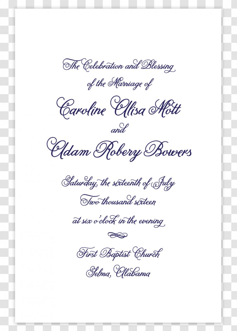 Wedding Invitation Bridal Shower Party Convite - Envelope - Cute Script Transparent PNG