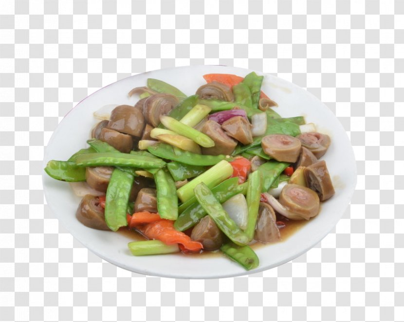 Snow Pea American Chinese Cuisine Salad Stir Frying - Garlic - Stir-fried Peas Transparent PNG