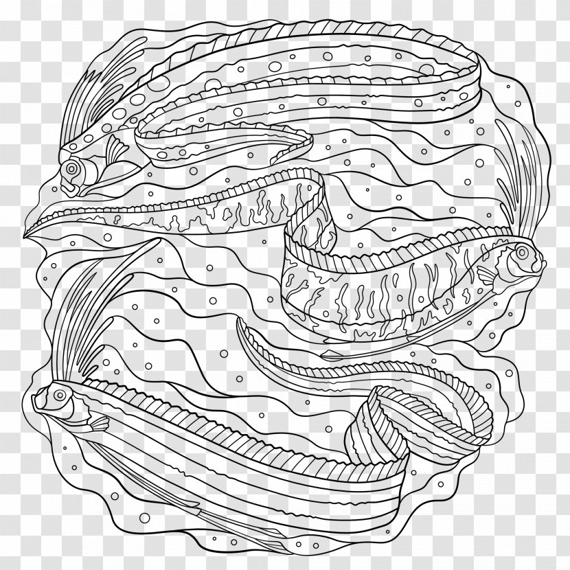 Coloring Book Drawing Magnificent Oceans Transparent PNG