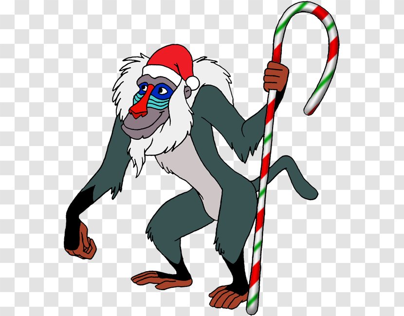 Christmas Rafiki Snegurochka Drawing - The Lion King Transparent PNG