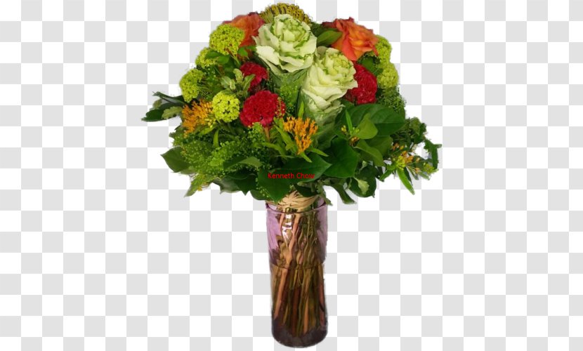 Garden Roses Vase Floral Design Flower Bouquet - Blomsterbutikk Transparent PNG