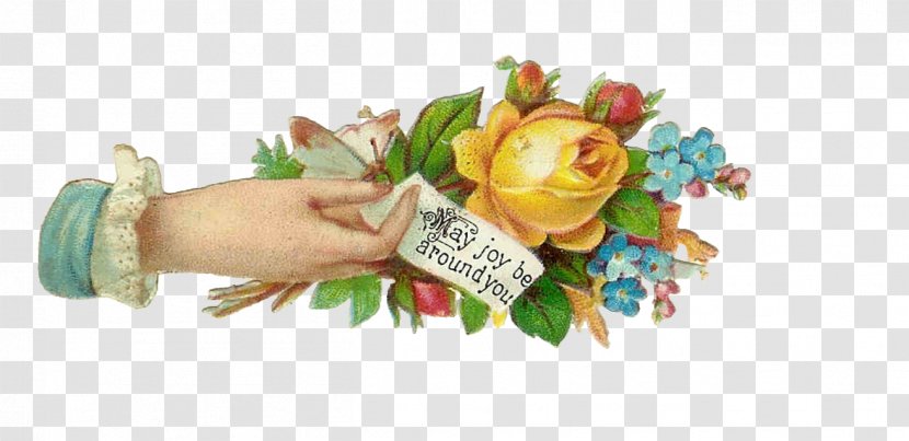 Victorian Era Floral Design Bokmärke Cut Flowers Clip Art - Hand Transparent PNG