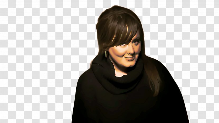 Hair Neck Hairstyle Black Outerwear - Smile Transparent PNG