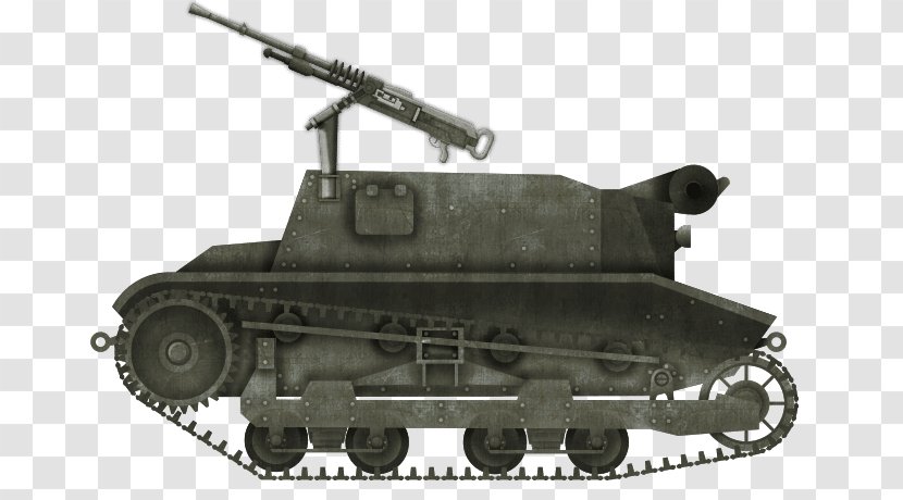 Churchill Tank Armored Car Komsomolets Tractor - Artillery Transparent PNG