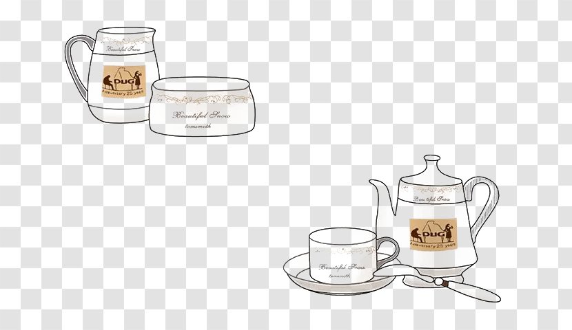 Coffee Cup Juice Sausage Breakfast - Saucer - Nutritious Transparent PNG