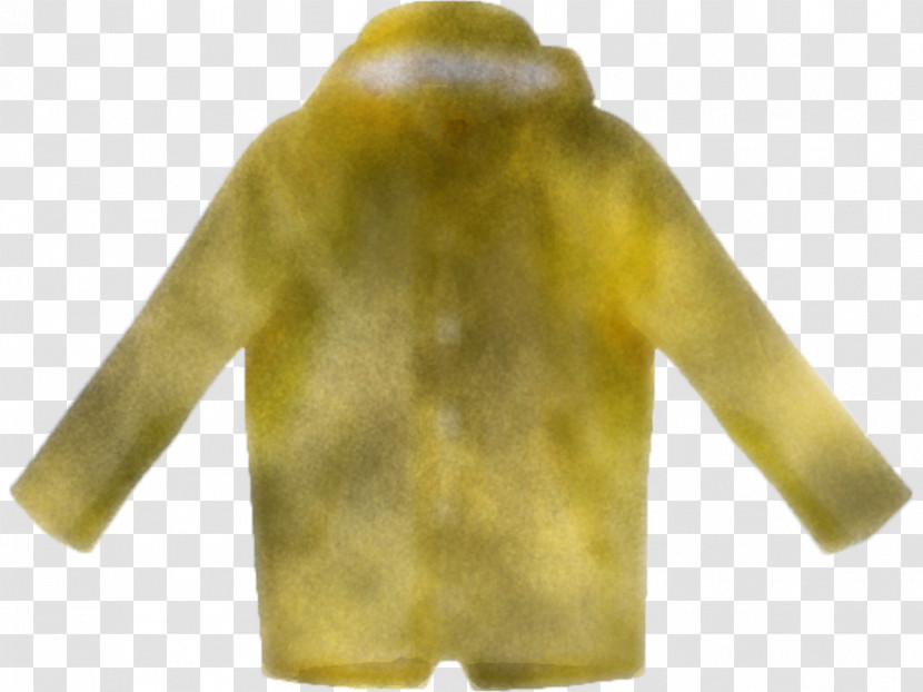 Clothing Yellow Outerwear Fur Sleeve Transparent PNG