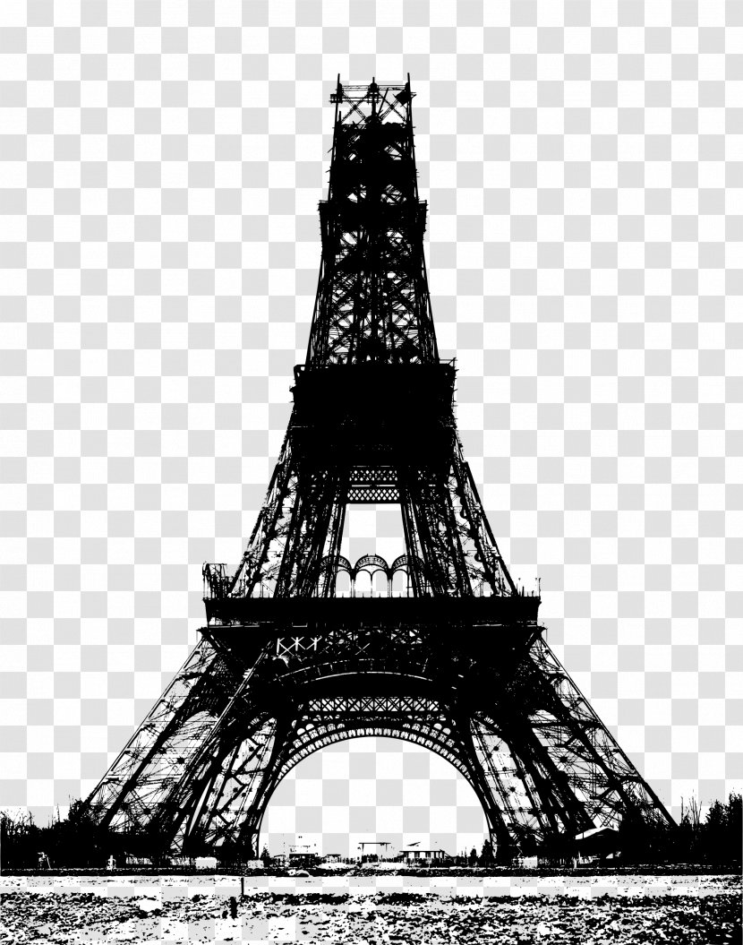 Eiffel Tower Champ De Mars Exposition Universelle Monument - Photography Transparent PNG
